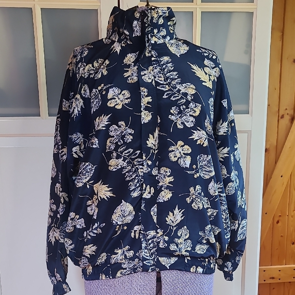 Vintage R&R Sport Navy Floral Jacket